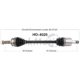 Purchase Top-Quality TRAKMOTIVE - HO8325 - CV Axle Shaft pa2