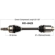 Purchase Top-Quality TRAKMOTIVE - HO8423 - CV Axle Shaft pa3