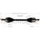 Purchase Top-Quality TRAKMOTIVE - KA8076 - CV Axle Shaft pa1