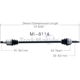 Purchase Top-Quality TRAKMOTIVE - MI8114 - CV Axle Shaft pa2