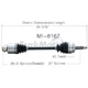 Purchase Top-Quality TRAKMOTIVE - MI8167 - CV Axle Shaft pa3