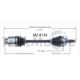 Purchase Top-Quality TRAKMOTIVE - MZ8134 - CV Axle Shaft pa1