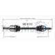 Purchase Top-Quality TRAKMOTIVE - MZ8152 - CV Axle Shaft pa5