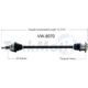 Purchase Top-Quality TRAKMOTIVE - VW8070 - CV Axle Shaft pa2