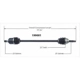 Purchase Top-Quality New CV Shaft by WORLDPARTS pa1