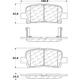 Purchase Top-Quality CENTRIC PARTS - 103.08650 - Rear Ceramic Pads pa2