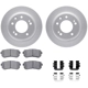 Purchase Top-Quality DYNAMIC FRICTION COMPANY - 4512-03137 - Rear Disc Brake Kit pa1