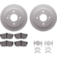 Purchase Top-Quality DYNAMIC FRICTION COMPANY - 4512-67082 - Disc Brake Kit pa4