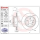 Purchase Top-Quality Rear Premium Rotor by BREMBO - 09.9925.11 (1 Qty) pa5