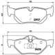 Purchase Top-Quality BREMBO - P06038 - Rear Premium Semi Metallic Pads pa4