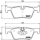 Purchase Top-Quality Plaquettes de frein arrière semi-métalliques de qualité supérieur by BREMBO - P06071 pa4