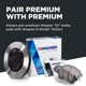 Purchase Top-Quality Rear Premium Semi Metallic Pads by WAGNER - MX1004 pa40