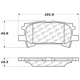 Purchase Top-Quality CENTRIC PARTS - 105.09960 - plaquettes arrière en céramique de qualité supérieur pa2