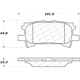 Purchase Top-Quality CENTRIC PARTS - 105.09960 - plaquettes arrière en céramique de qualité supérieur pa6