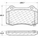 Purchase Top-Quality plaquettes arrière en céramique de qualité supérieur by CENTRIC PARTS - 105.10531 pa1