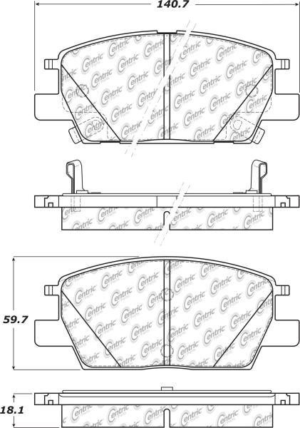 Front Super Premium Ceramic Pads